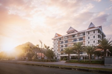 Facade View of Vakara Hotel Kep